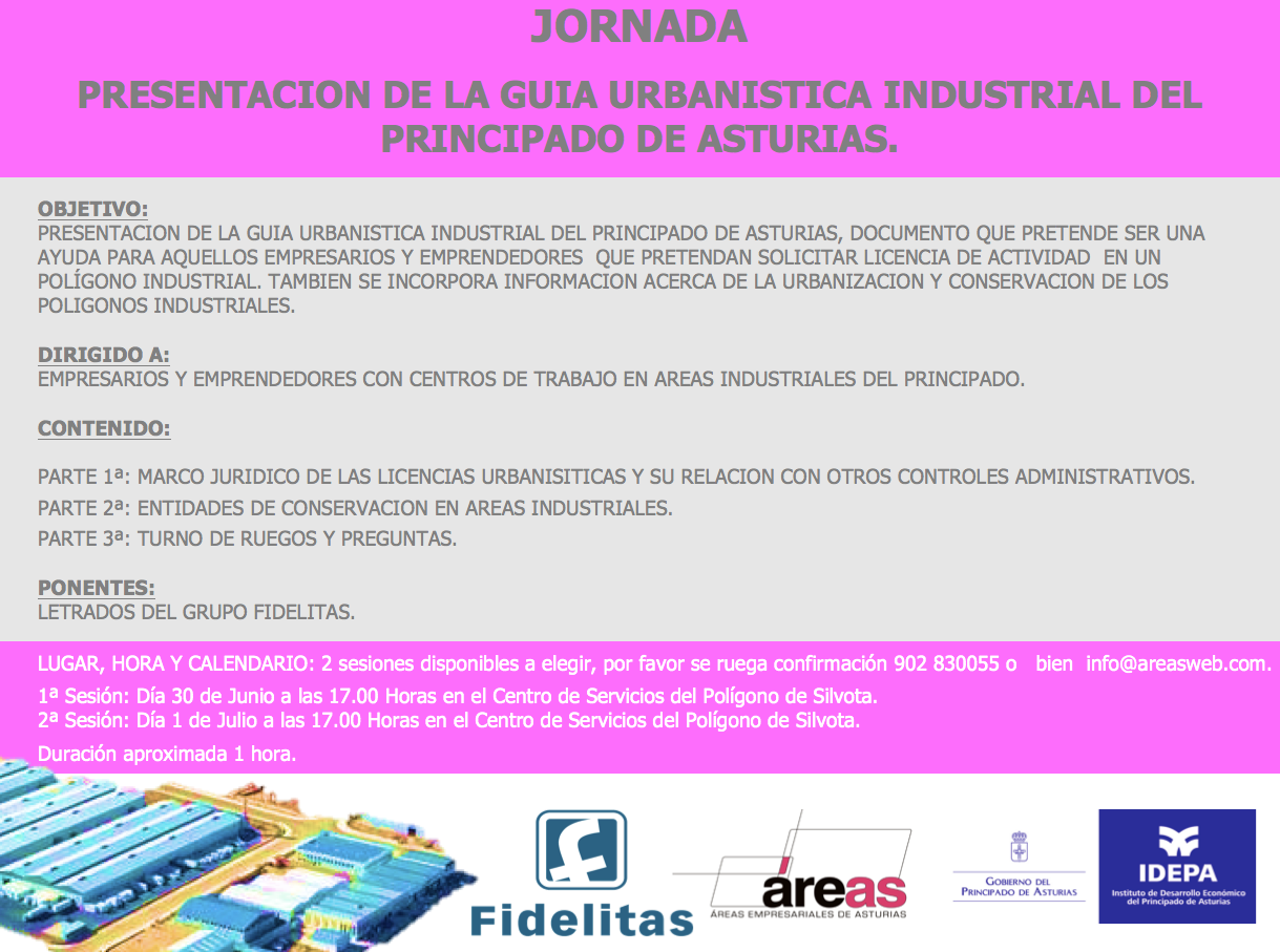 foto 1 de la noticia Jornada informativa: Presentación de la Guía Urbanistica  Industrial del Principado de Asturias 